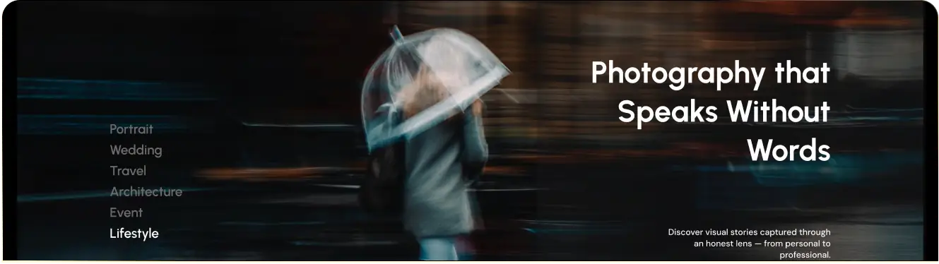 Photography Portfolio Website Template | Modern Responsive Template for Photographers & Creatives